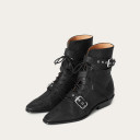 Aster Boots, black lizard pattern